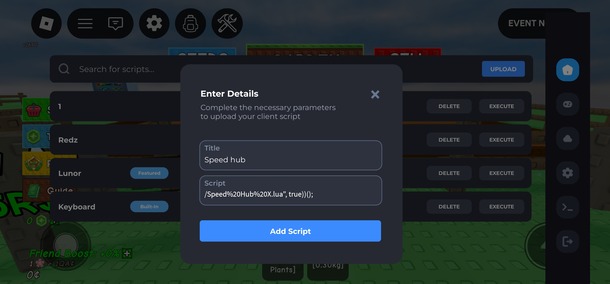 Add Grow a Garden Script